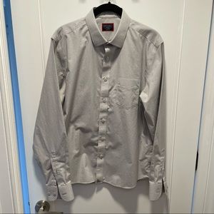 UNTUCKit grey mini check shirt